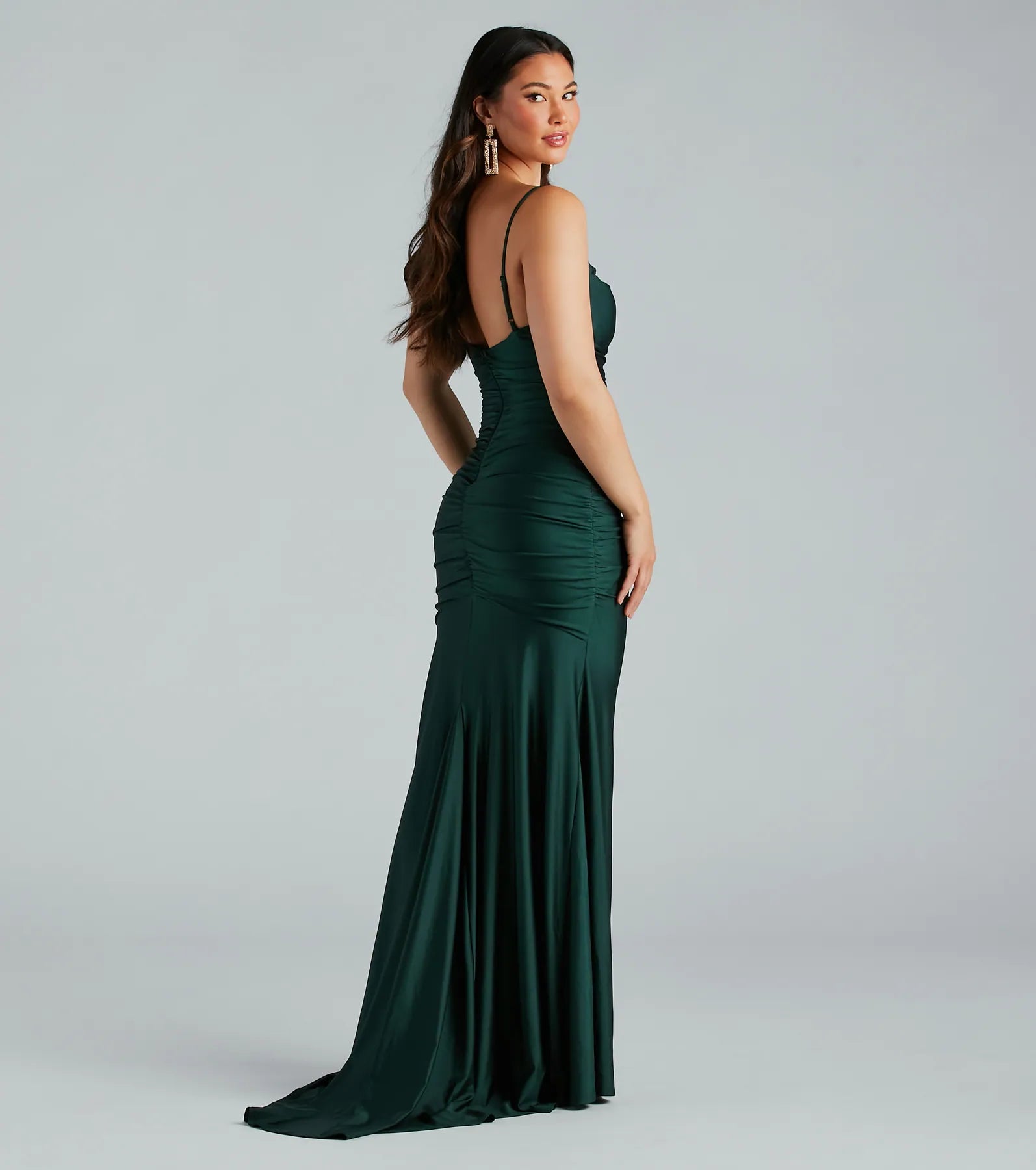 Jamie Formal Cowl Neck Mermaid Dress