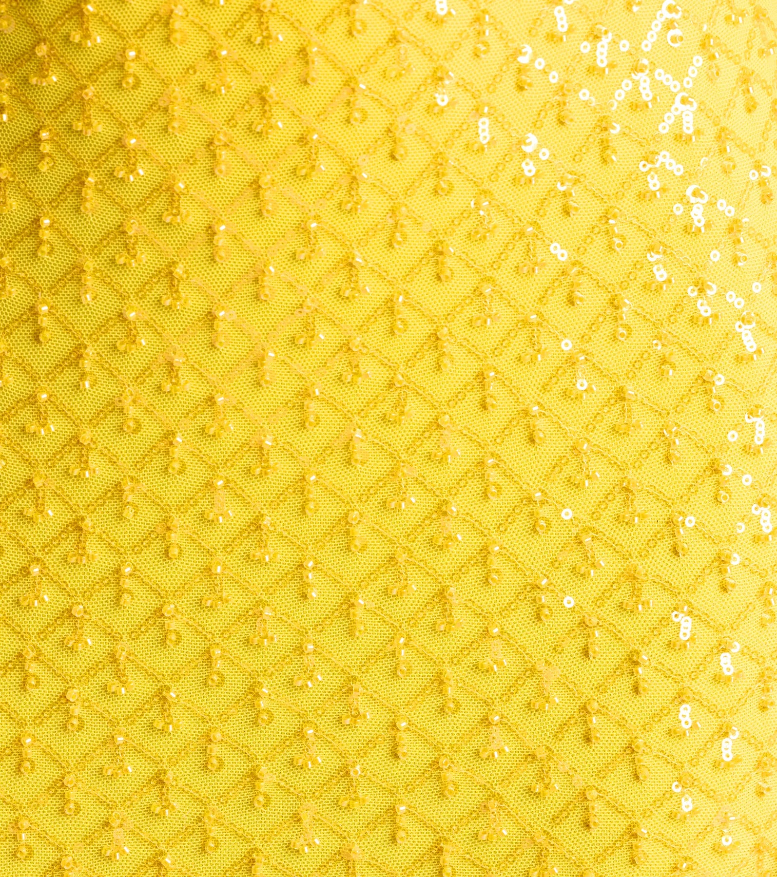 Amal Open Back Mermaid Bead Sequin Formal Dress