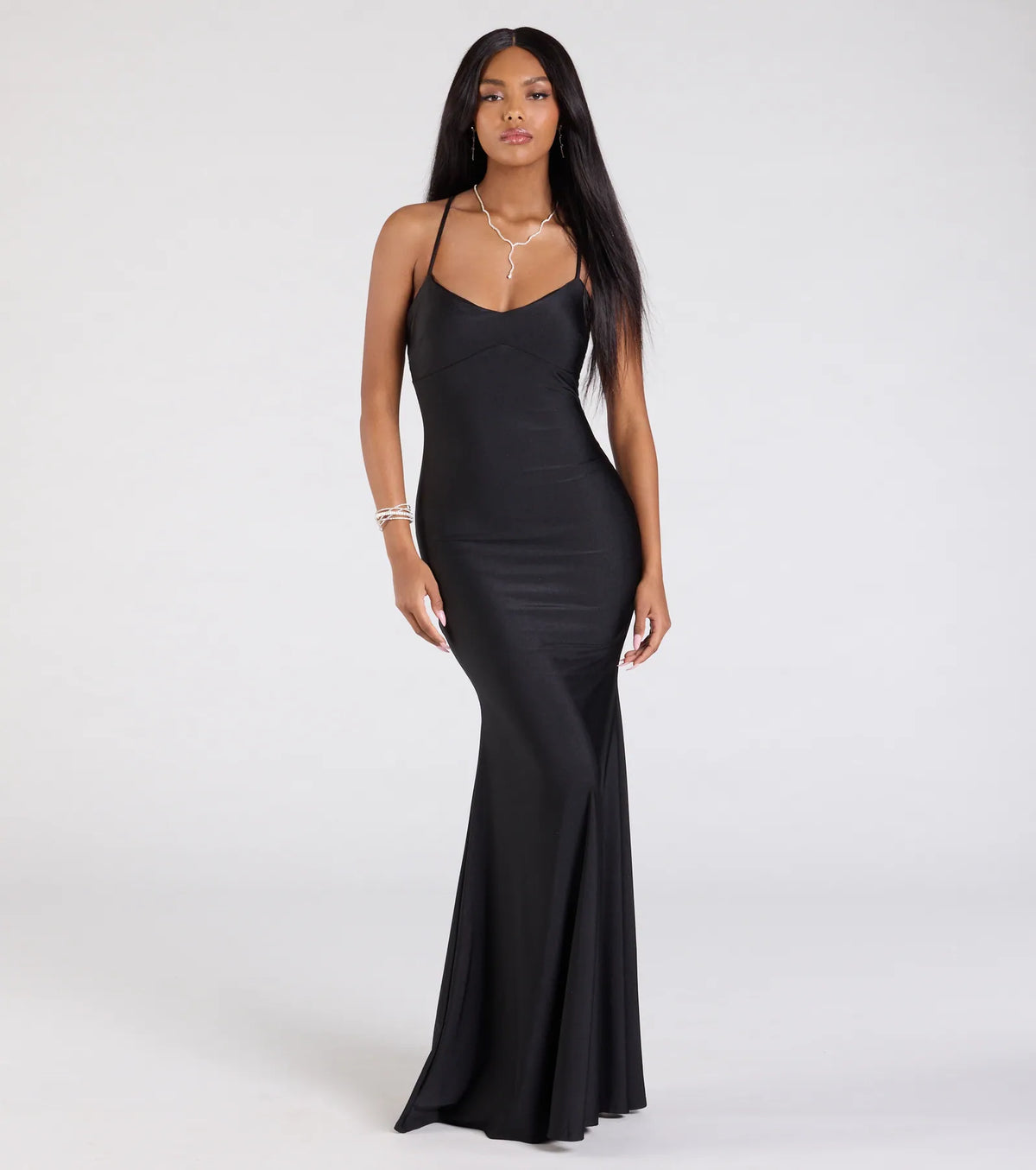 Mindy Strappy Back Mermaid Formal Dress