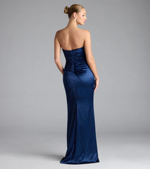 Colette Strapless Mermaid Satin Formal Dress