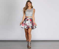 Lianne Floral Skirt And Top