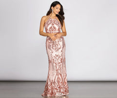 Alissa Formal Two Piece Sequin Dress