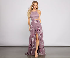 Joelle Lace And Floral Two-Piece Dress