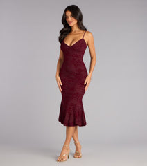 Enchanted Hour Mermaid Midi Dress