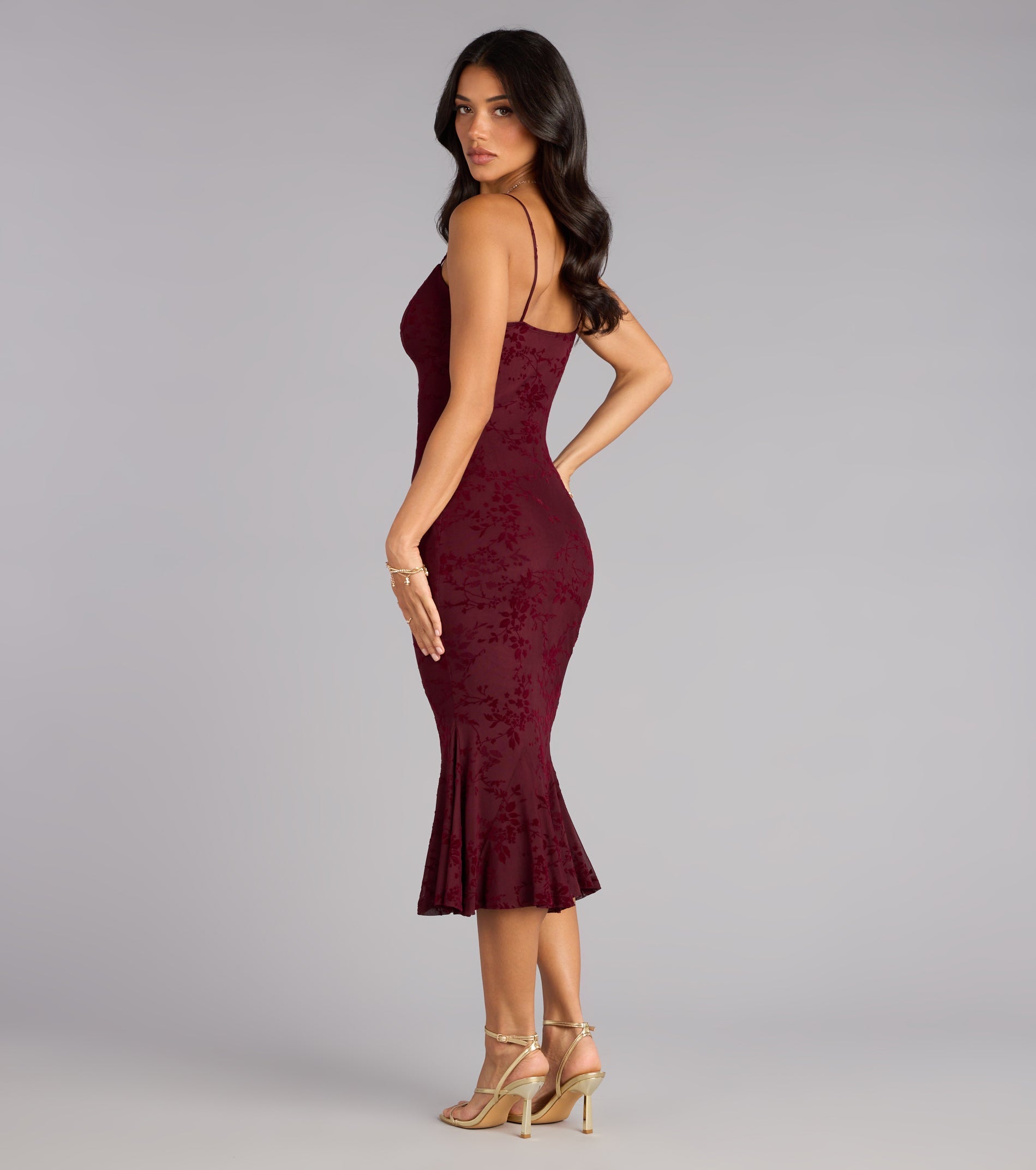 Enchanted Hour Mermaid Midi Dress