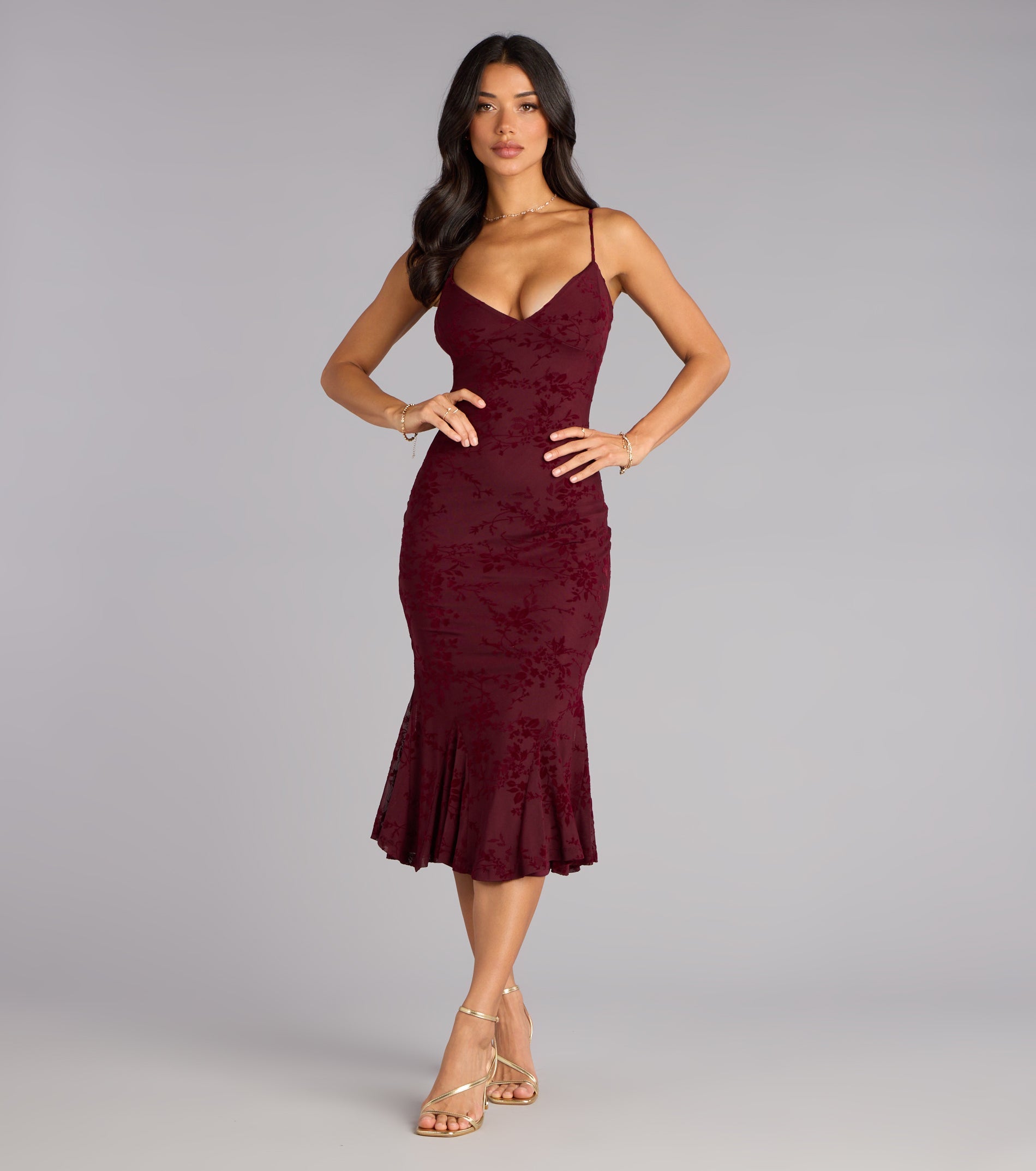 Enchanted Hour Mermaid Midi Dress