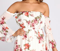 Flow With The Floral Skater Dress
