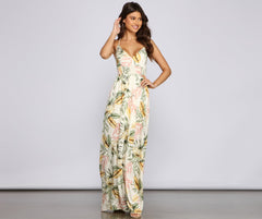 Take Me Back Tropical Maxi Dress