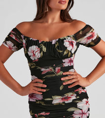 Sunset Date Floral Mini Dress