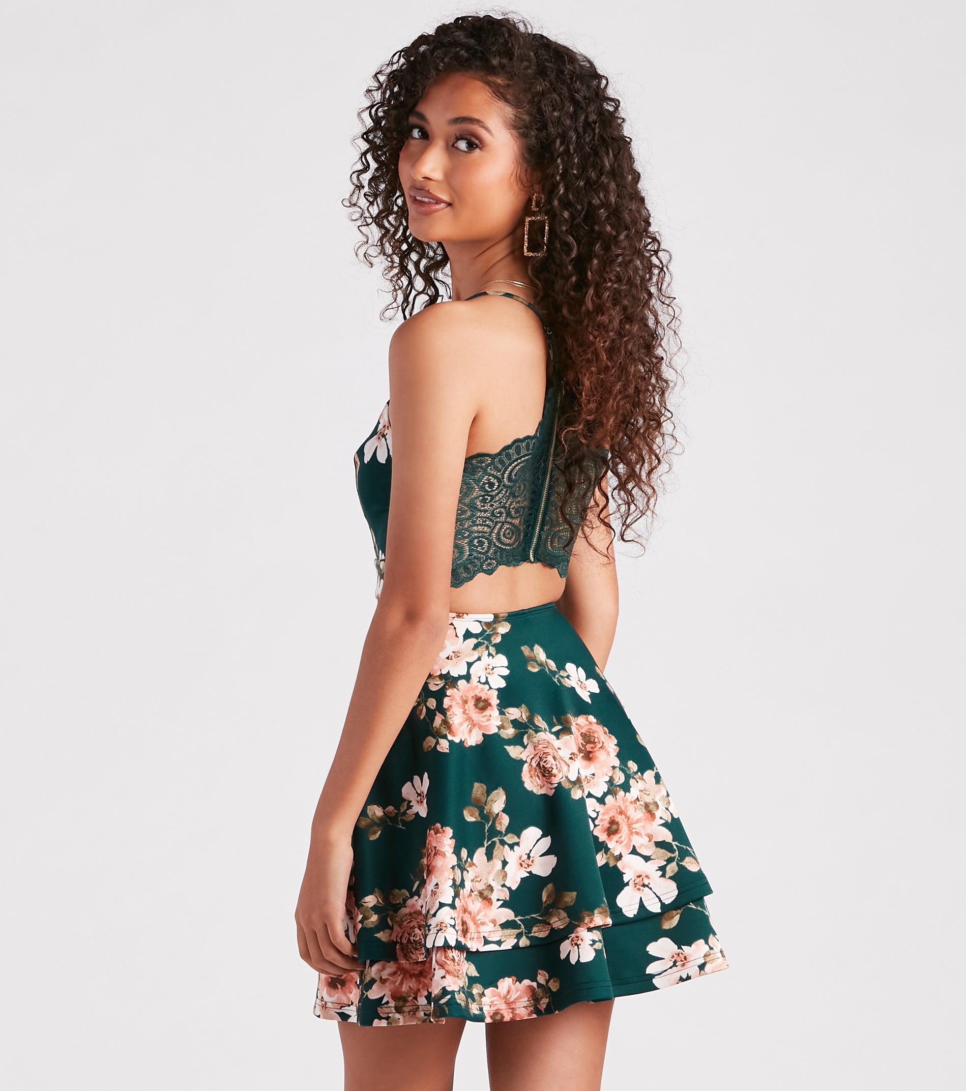 Blossom With Beauty Floral Skater Dress