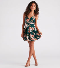 Blossom With Beauty Floral Skater Dress