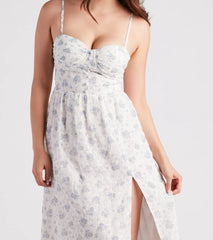 Floral Day Dream Chiffon Midi Dress