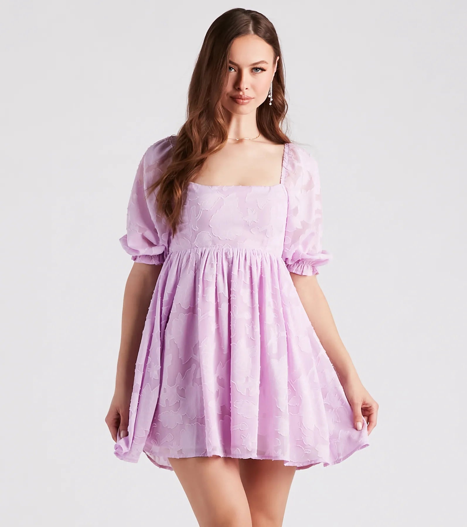 Extra Flair Floral Skater Dress