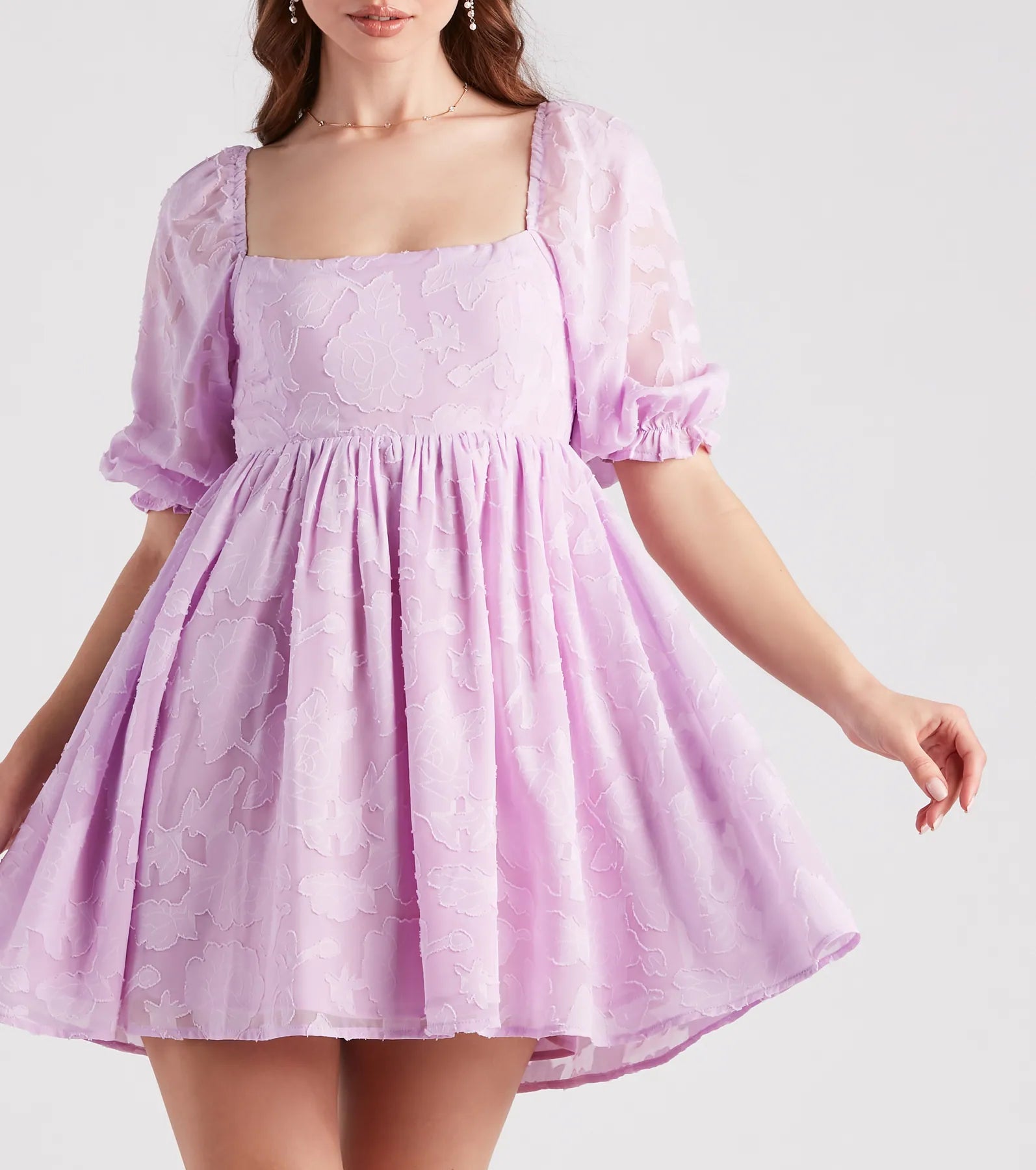 Extra Flair Floral Skater Dress