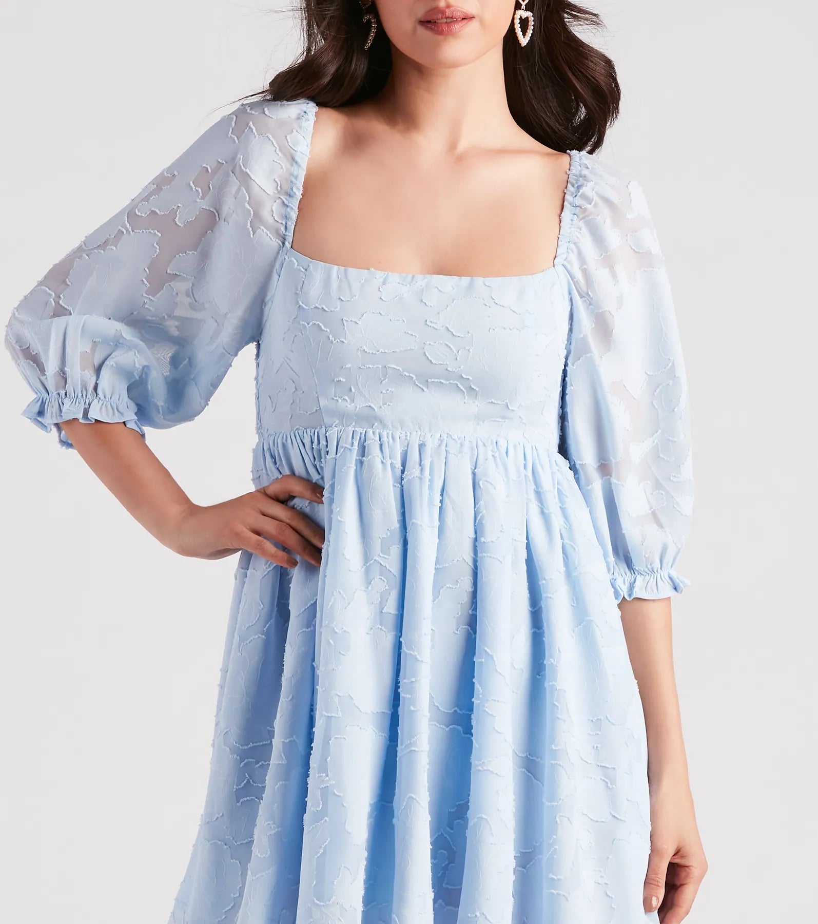 Extra Flair Floral Skater Dress