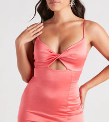 Feeling Pretty Silky Knit Midi Dress