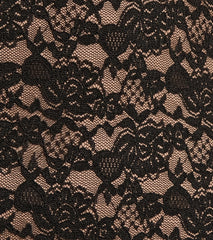 Something Chic V-Neck Lace Ruffle Mini Dress