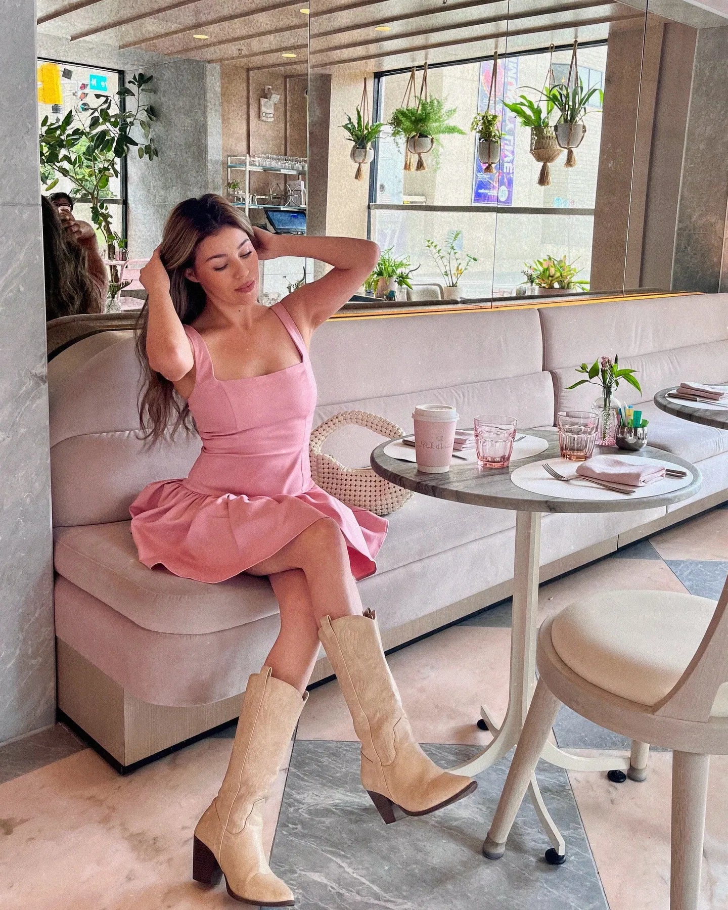 Isn't She Lovely Sleeveless Ruffle Skater Dress