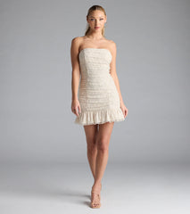 Romance Dreamer Strapless Bodycon Lace Mini Dress