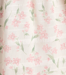 Floral Charm Ruffled Chiffon Tube Skater Dress