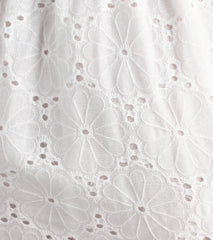 Effortless Eyelet Bubble Hem Mini Dress