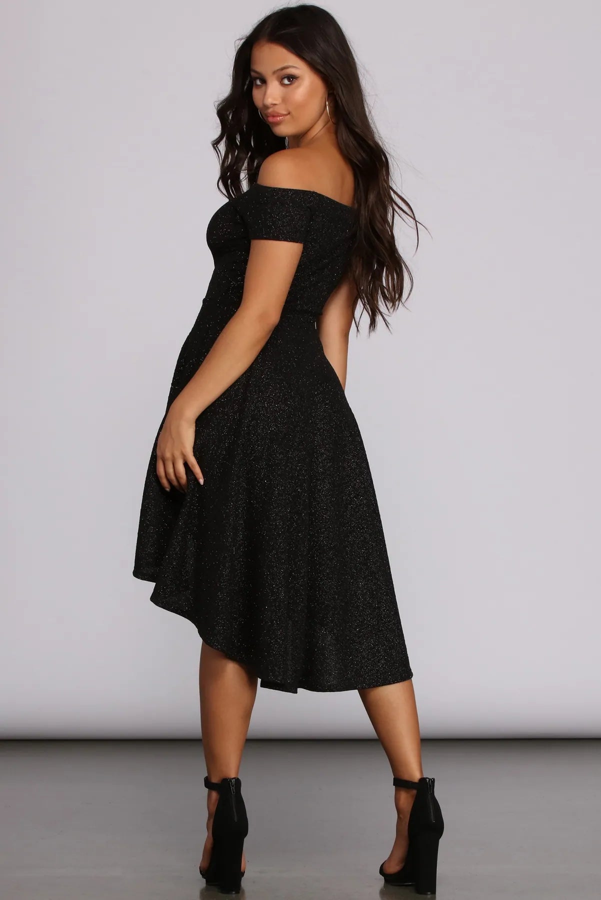 Total Twirl Glitter Skater Dress