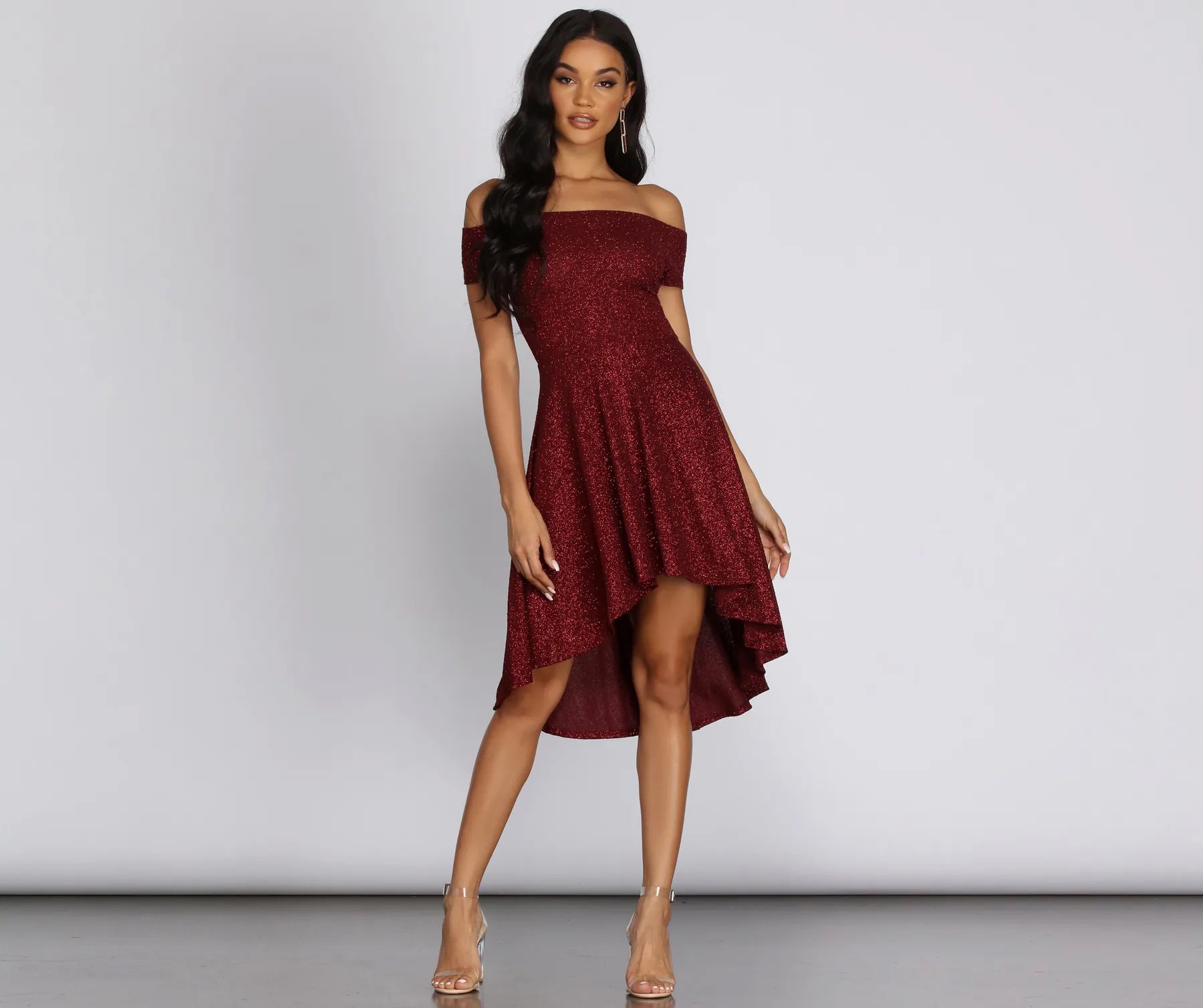 Total Twirl Glitter Skater Dress