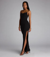 All Eyes On You High Slit Maxi Dress