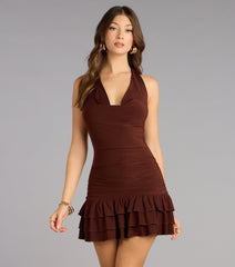 The Drama Edit Ruffle Mini Dress