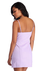 On The Button Denim Mini