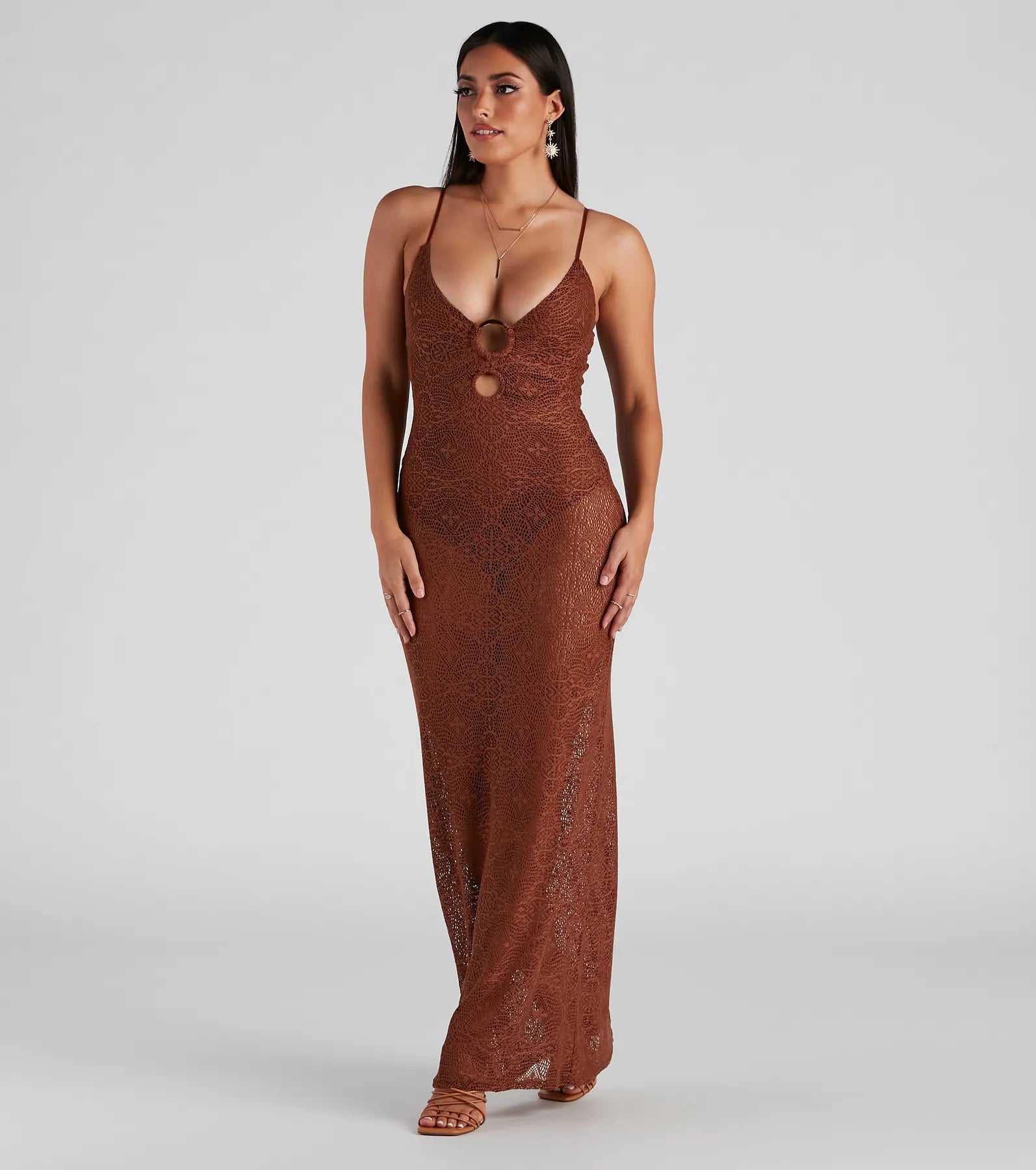 Sandy Toes Crochet Bodysuit Dress