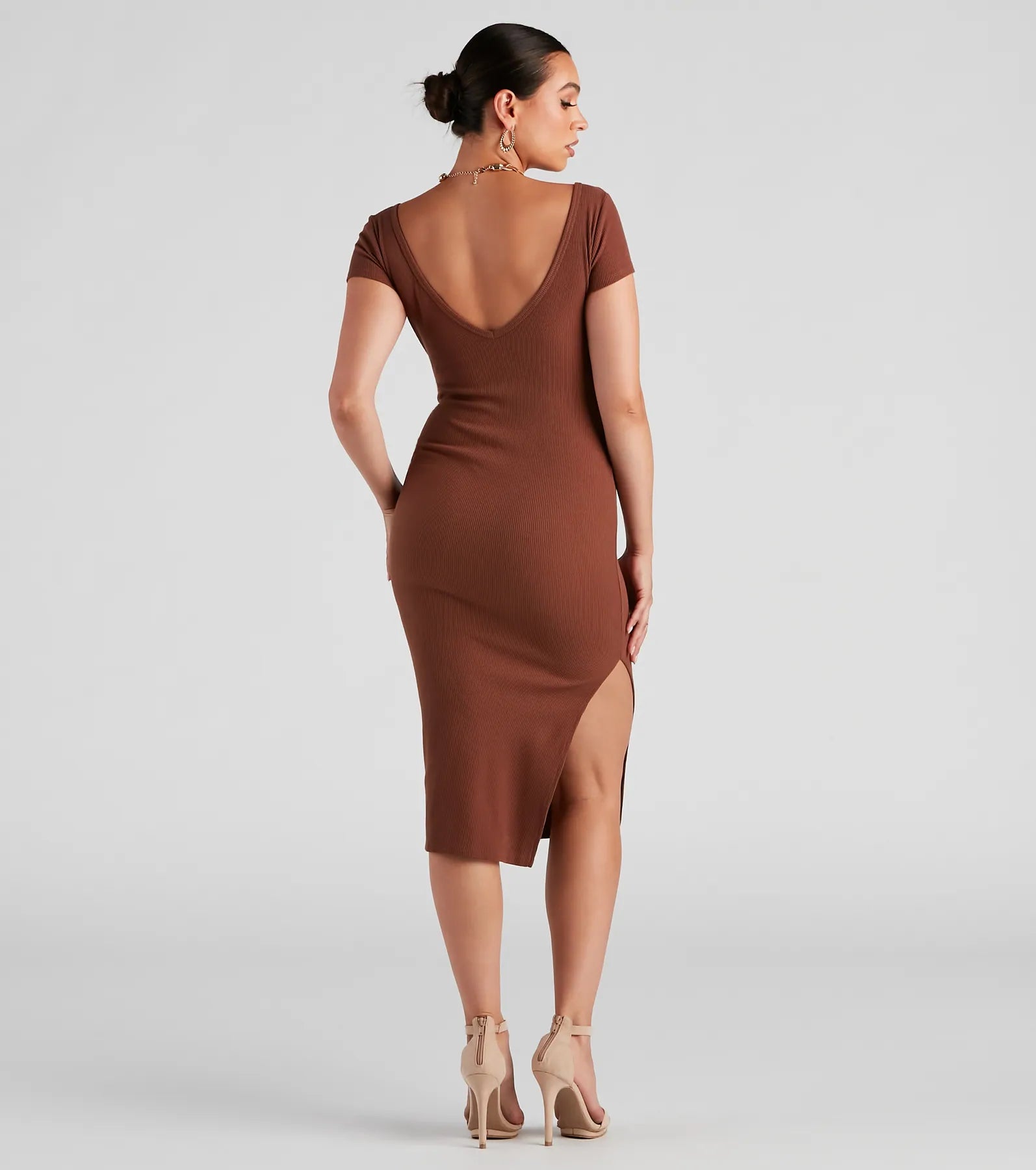 Cutie In Cap Sleeve Midi Dress