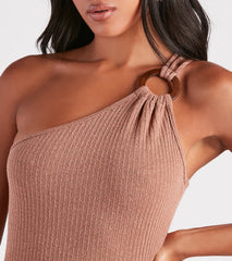 Vacay In Bali One-Shoulder Maxi Dress