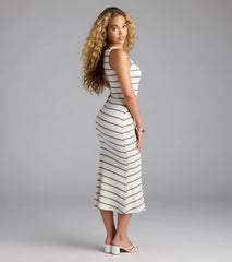 Pretty Picture Striped Midi Dress