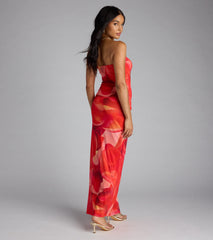 Dance To My Rhythm Abstract Tube Maxi Dress