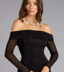 Spotlight Stealer Rhinestone Mini Dress