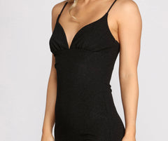 Twinkling Delight Glitter Mini Dress