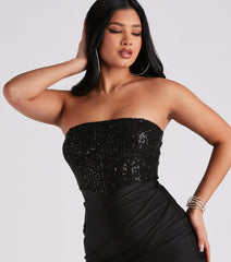 Cue The Sparkle Sequin Short Dress