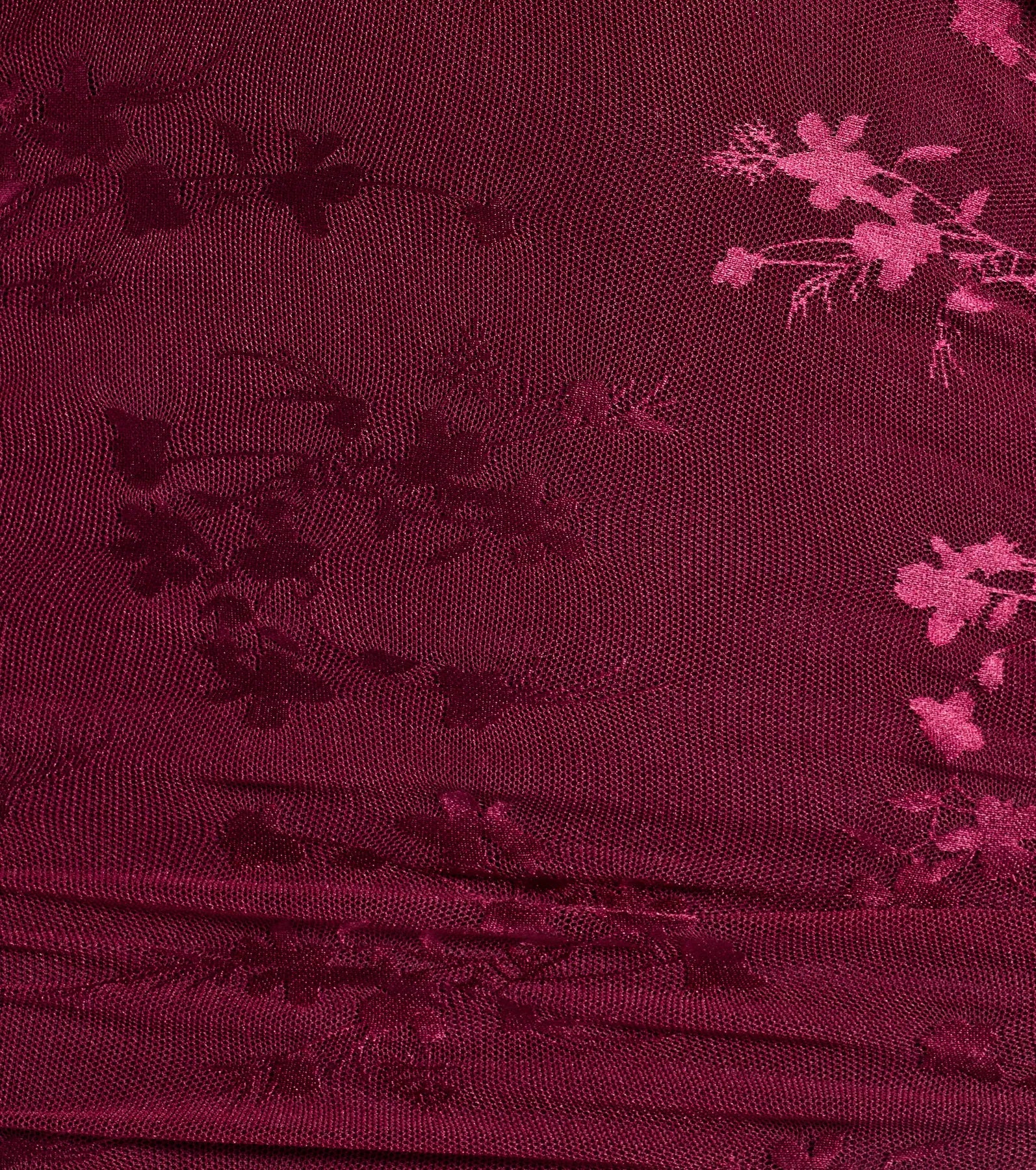 Chic Flair Foiled Floral Knit Corset Mini Dress