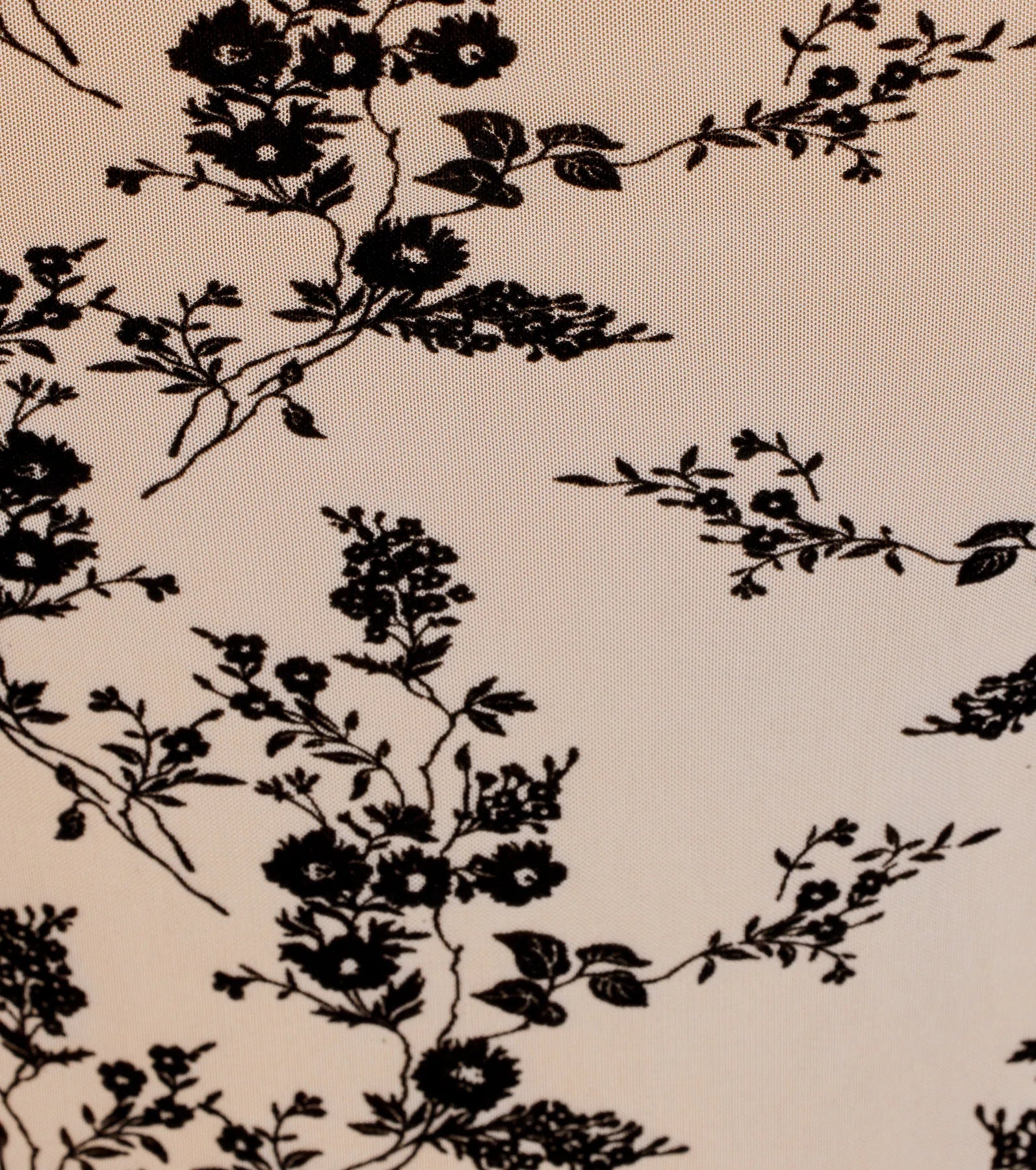 Romantic Aura Flocked Floral Mesh Bustier Top