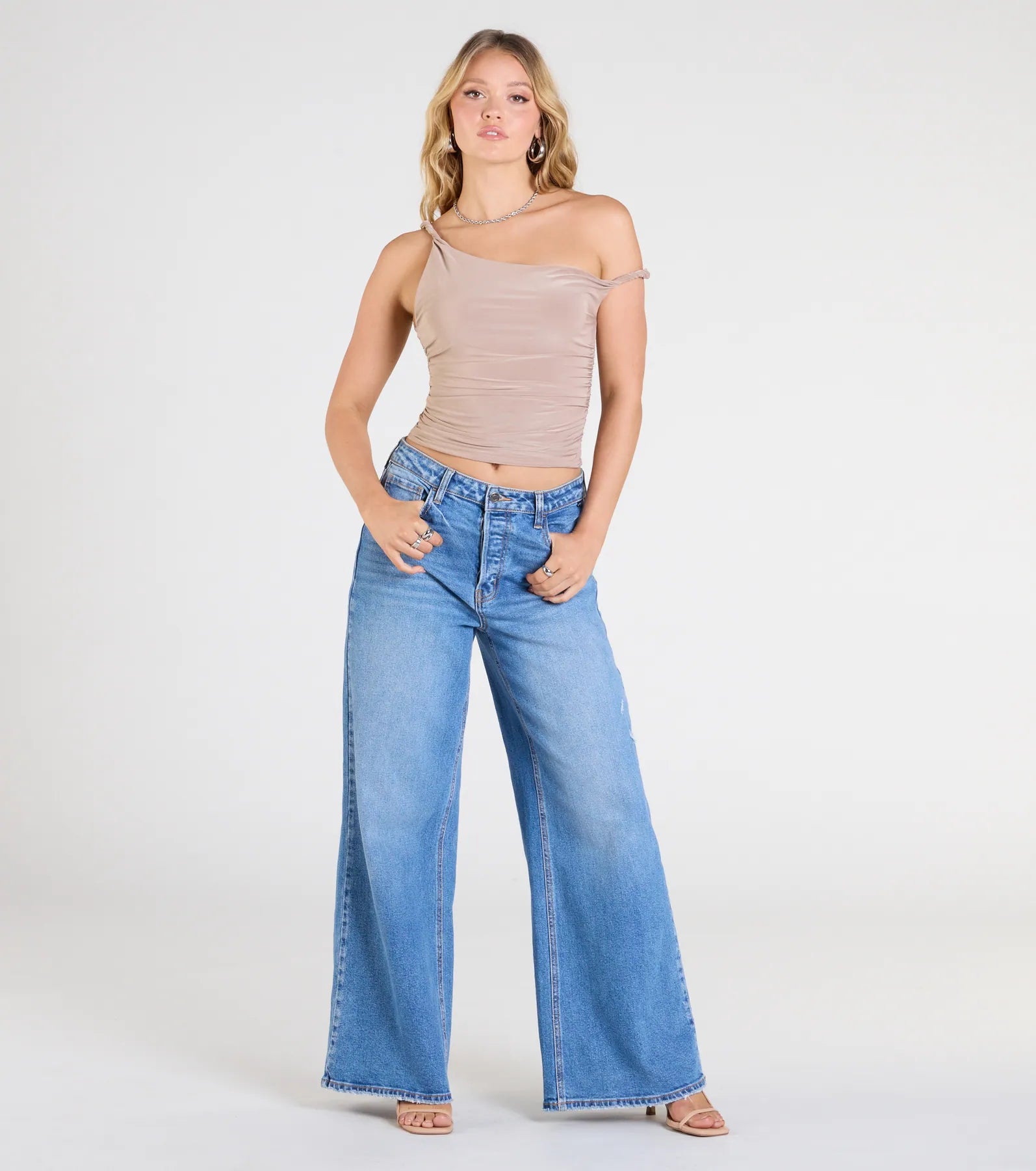 Iconic Chic One-Shoulder Crop Top