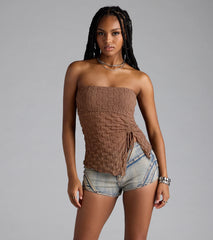 Trendy Era Sheer Mesh Tube Top