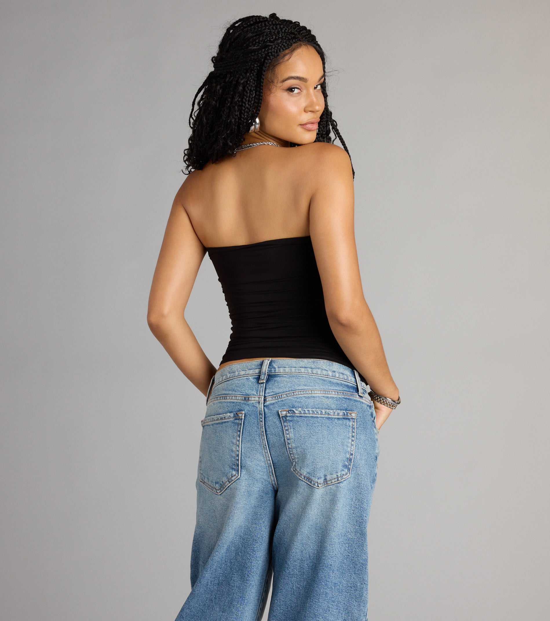 Knot Your Average Tube Cutout Crop Top