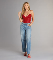 Dangerously Hot Faux Leather Bodysuit