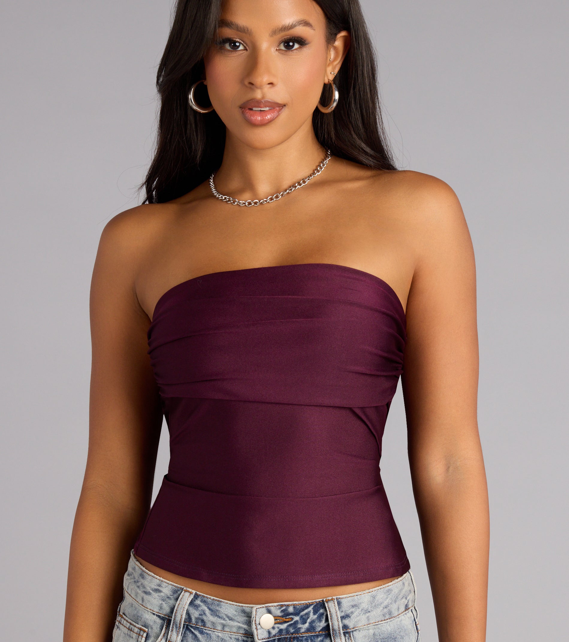 Carefree And Cute Crop Tube Top