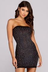 Heat Stone Mini Tube Dress