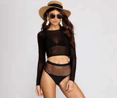In A Mesh Mood Crop Top