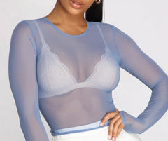In A Mesh Mood Crop Top