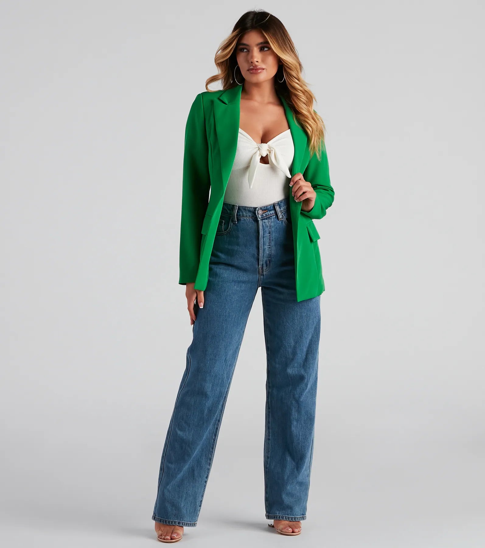 Sweet Vibes Tie-Front Bodysuit