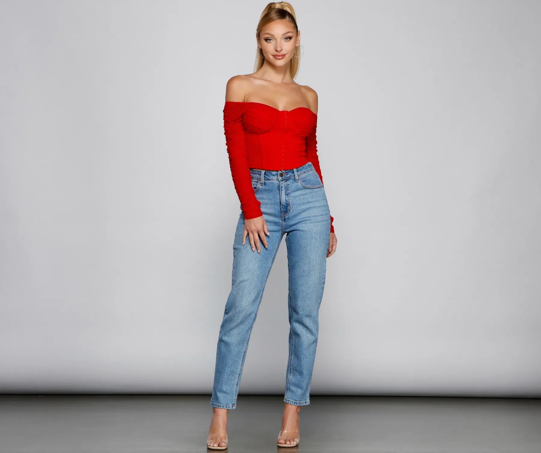 Ruched Moment Cropped Bustier